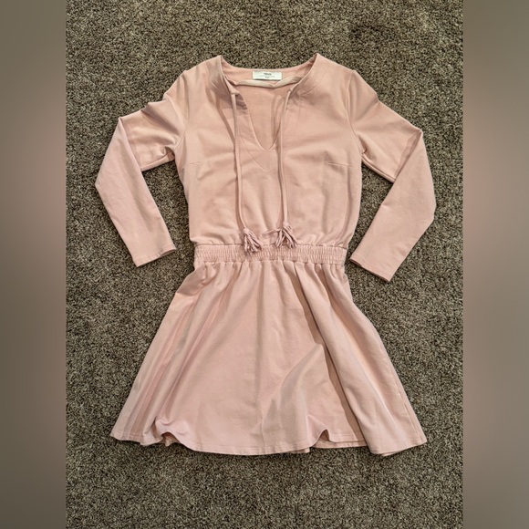 WOMENS M, TRIVIA BASIC, light pink, soft long sleeve dress - Picture 1 of 9